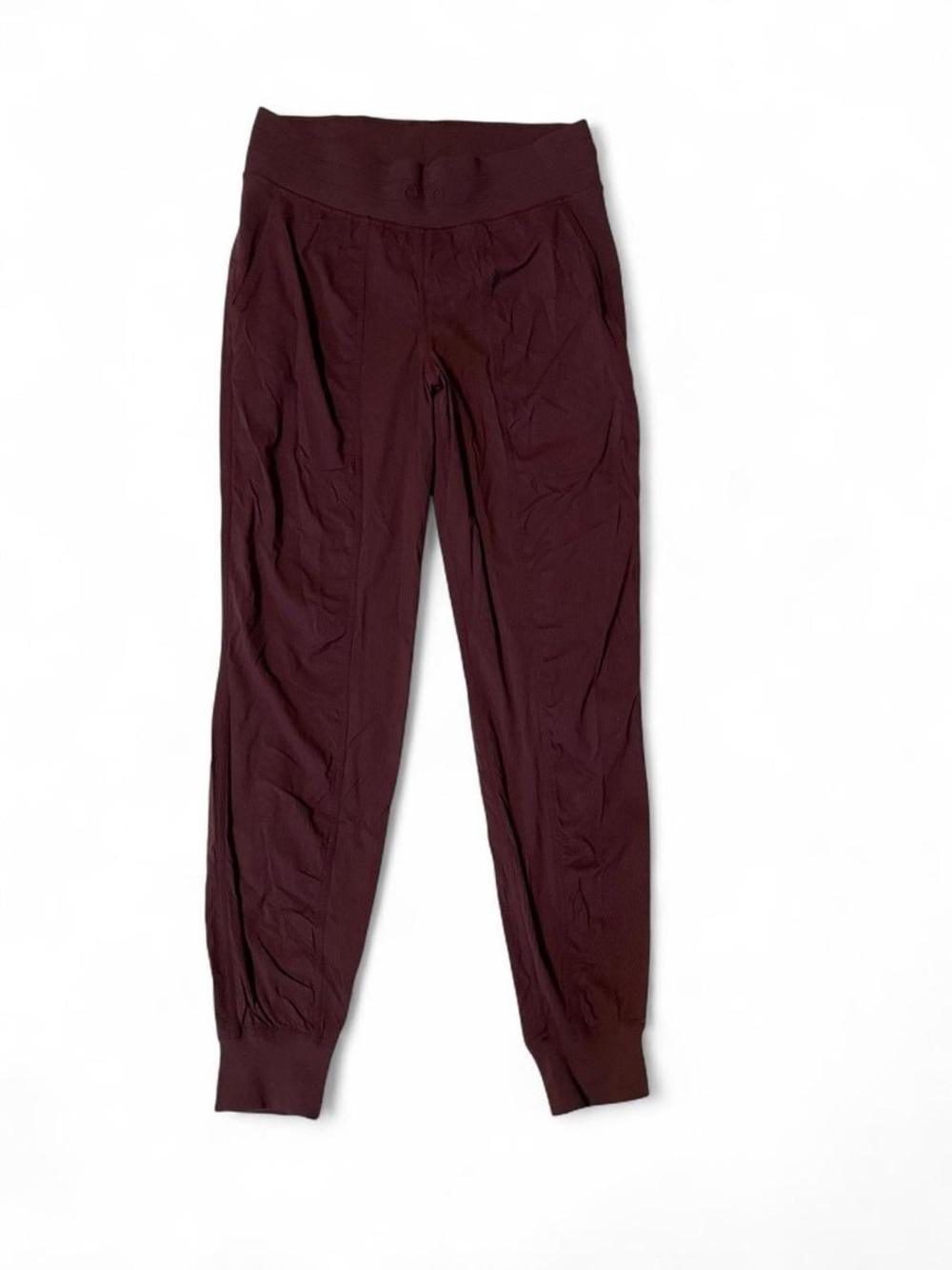 Burgundy lululemon jogger pants